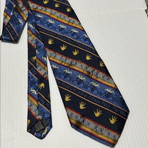 Vintage Laura Pearson International Silk Tie Made In Italy